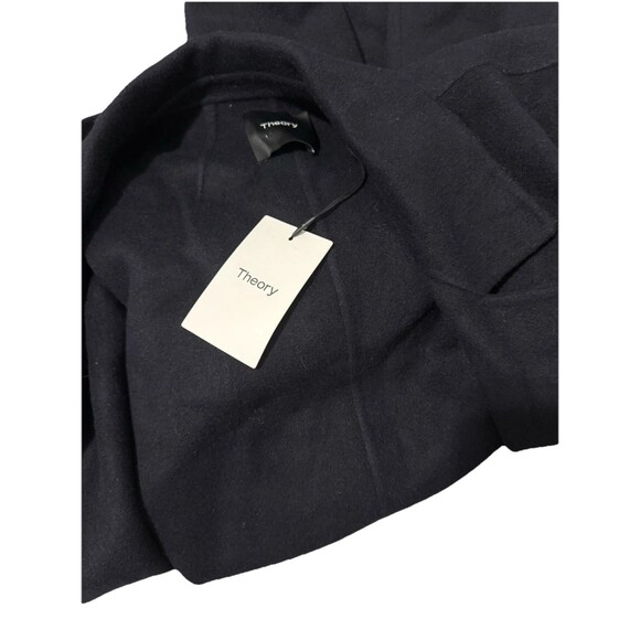 Theory Sileena Nocturne Navy Winsome 2 double face wool coat MEDIUM NWT $595 - Picture 10 of 10